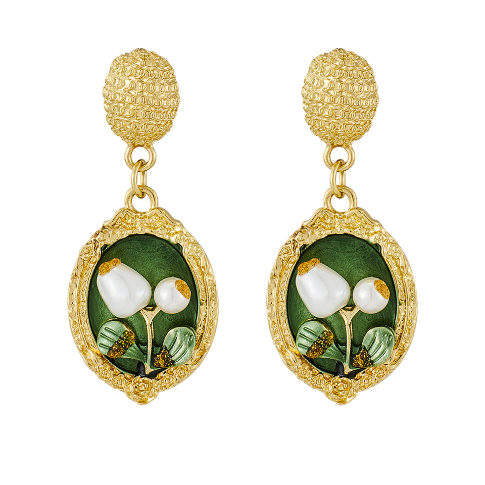 Elegance of the Past Earrings for Women Light Luxury High-End