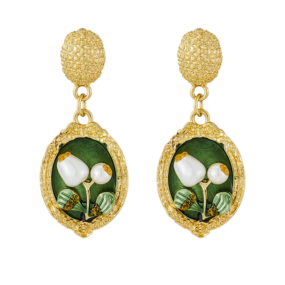 Elegance of the Past Earrings for Women Light Luxury High-End