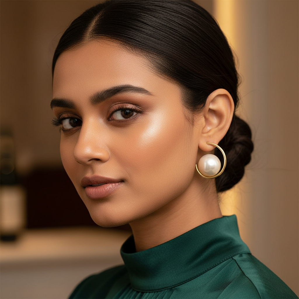 Korean Creative C-Shaped Pearl Earrings for Women Girls Fashion Trend Jewelry Accessories